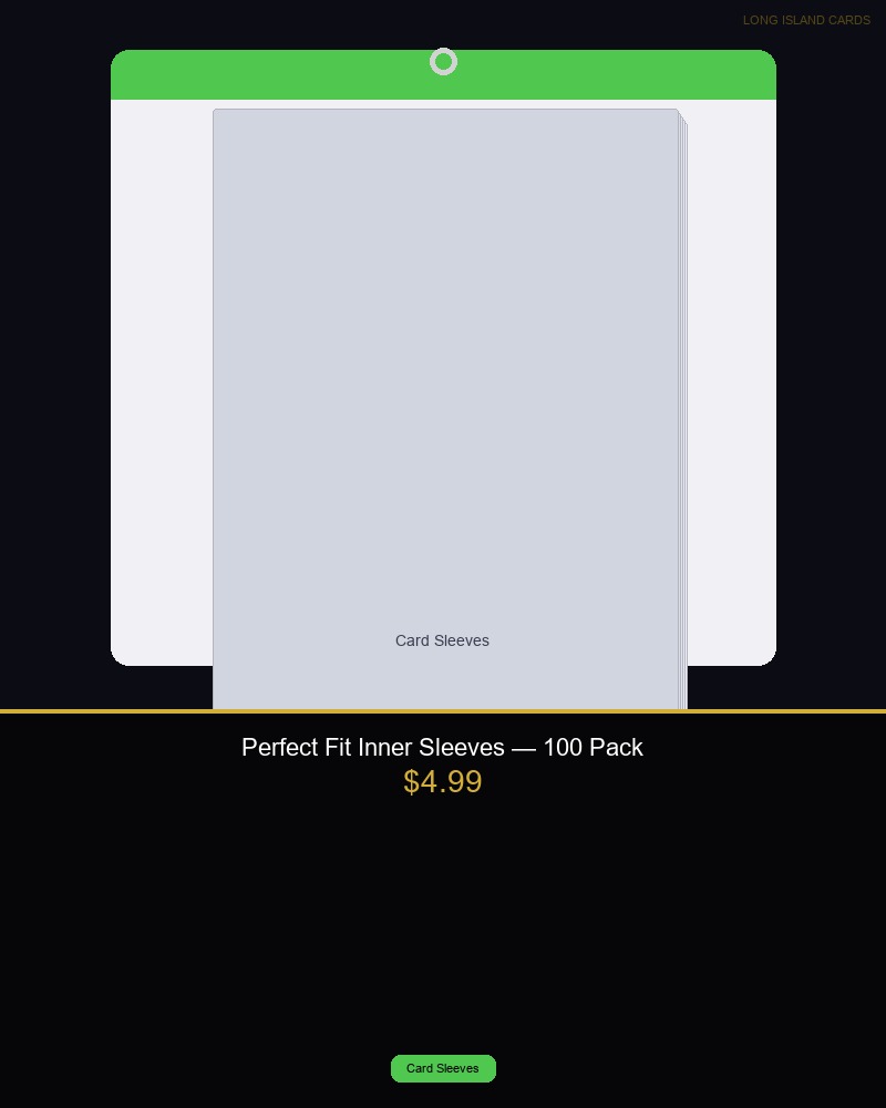 Perfect Fit Inner Sleeves — 100 Pack