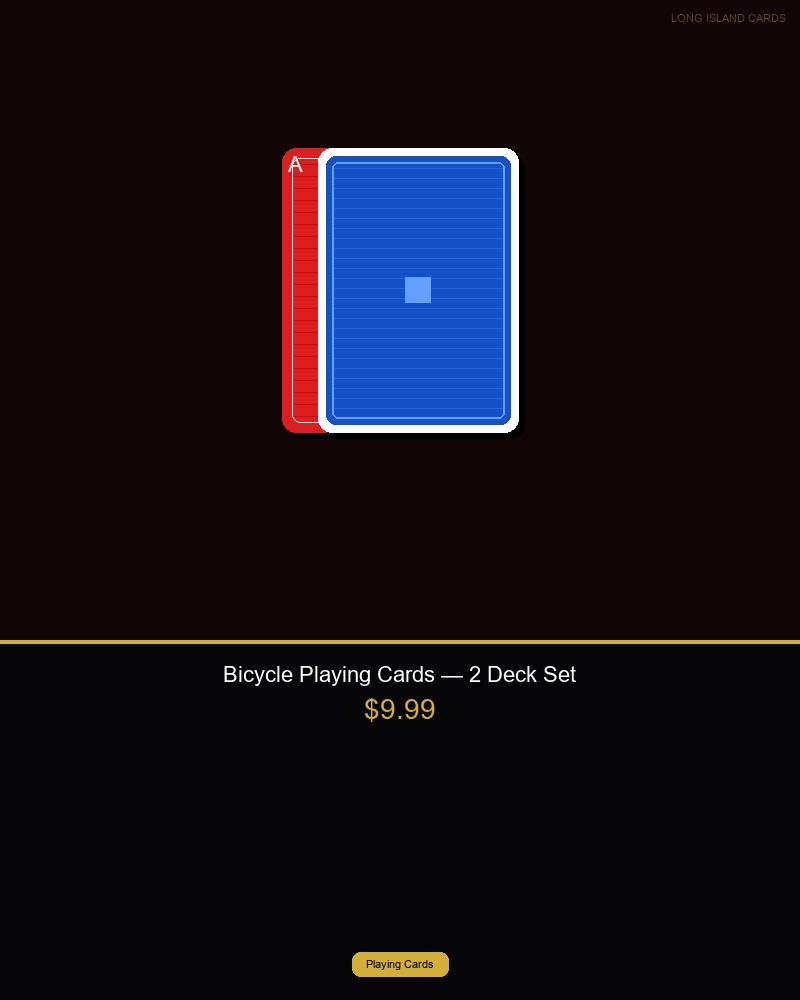 Bicycle Playing Cards — 2 Deck Set (Red & Blue)