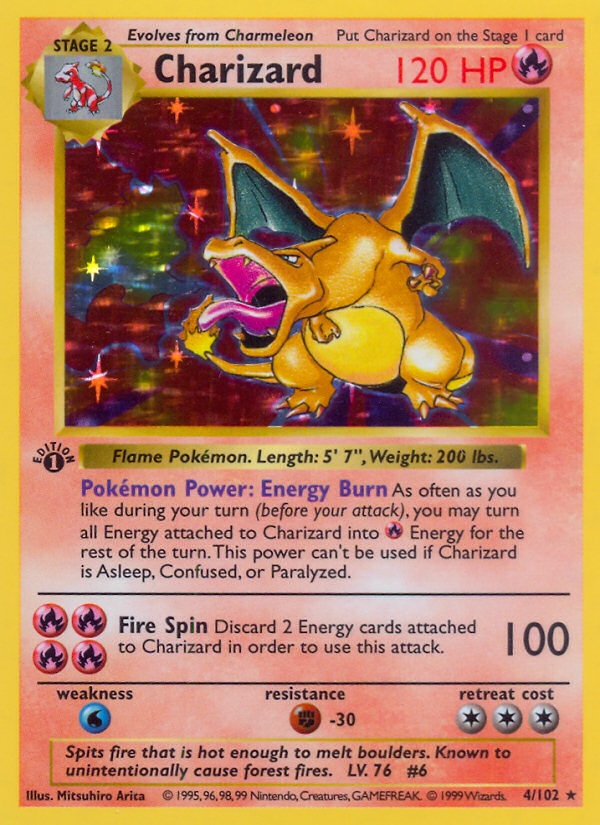 Charizard Base Set Shadowless PSA 8 – Long Island NY