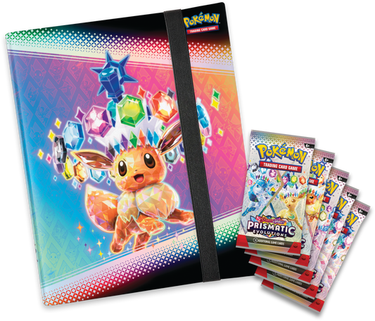 [LIC-POKE-0049] Pokemon - Pokemon Tcg Scarlet Violet Prismatic Evolutions Binder Collection Contents
