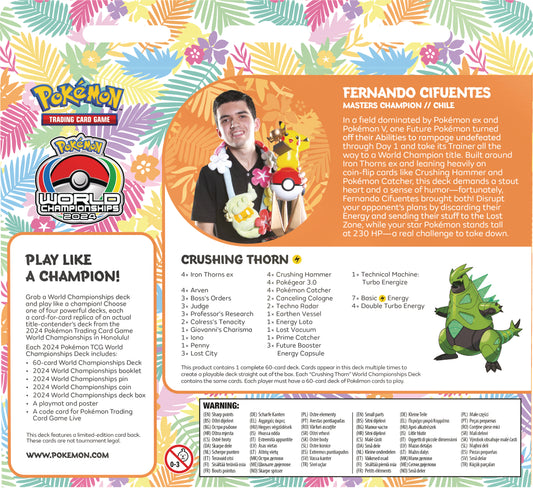 [LIC-POKE-0079] Pokemon - 2024Pokemontcgworldchampionshipsdeck Cifuentesback