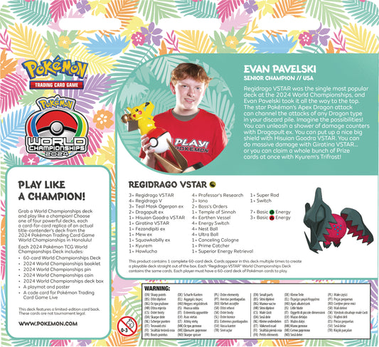 Pokemon - 2024Pokemontcgworldchampionshipsdeck Pavelski Back